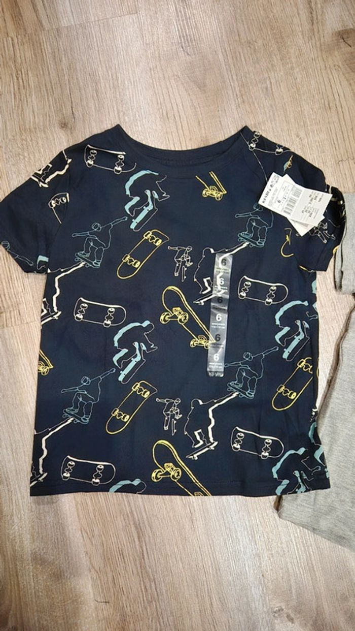 Lot de 2 tee shirt manches courtes 💥 6 ans - photo numéro 2