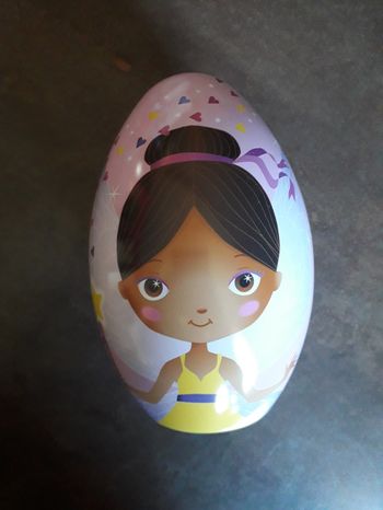 Boite en métal œuf thème fée Sergent Major