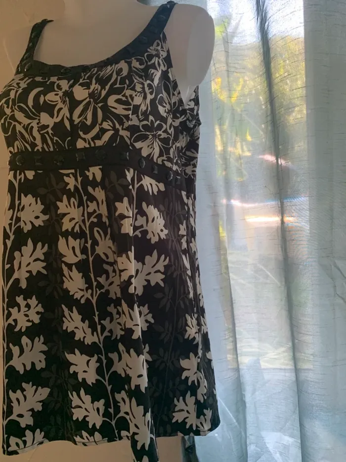 Blouse effet satiné fluide manches courtes taille 44 - photo numéro 6