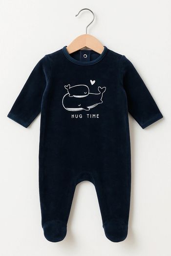 Pyjama bébé velours Kiabi Taille 1 mois