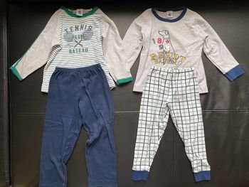 Lot de 2 pyjamas 3 ans petit bateau printemps automne