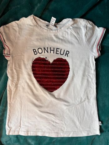 T-shirt bonheur 8 ans