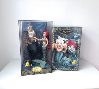 Poupée édition limitée Fairytale Ariel et Triton Disney NEUVE