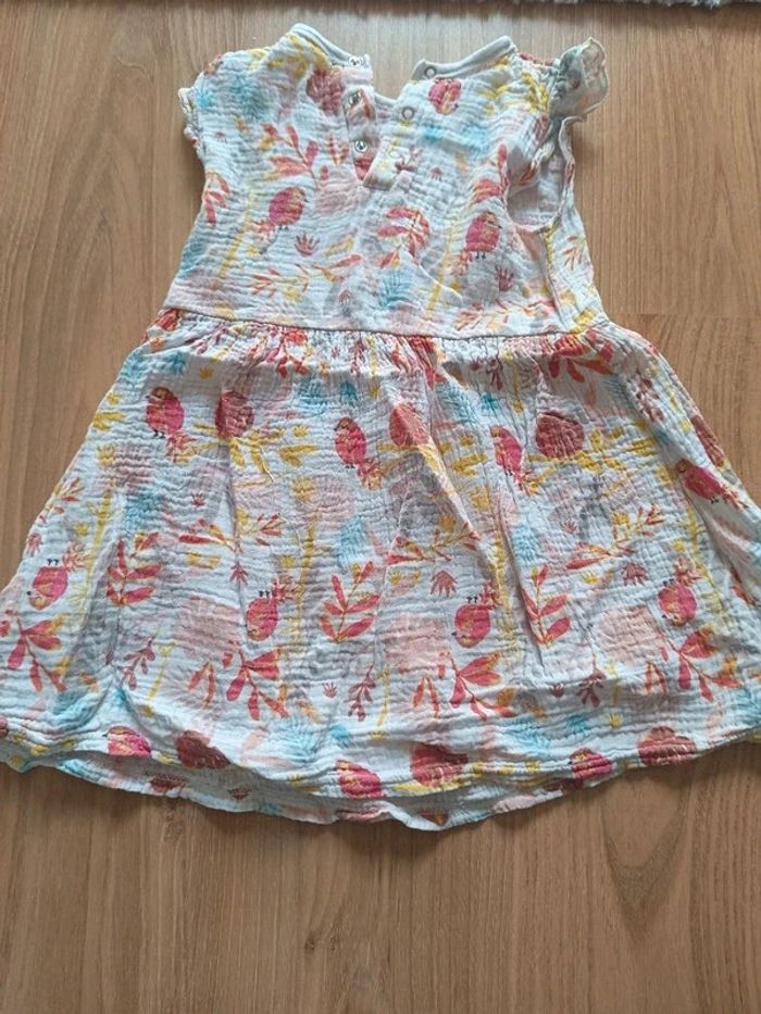 Robe petit béguin en gaz de coton - photo numéro 2
