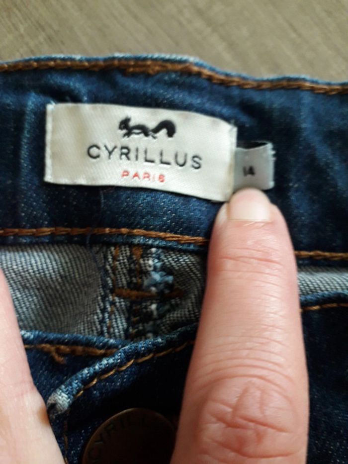 Jean pantalon garçon cyrillus taille 14 ans parfait état - photo numéro 3