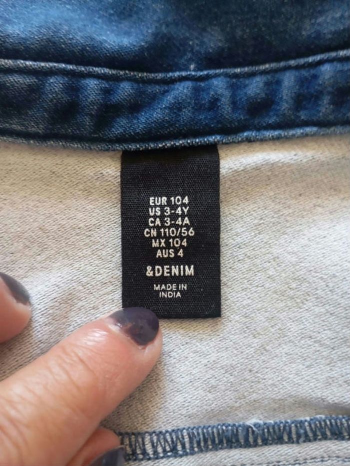 Veste demi-saison en jean 3/4 ans - photo numéro 5