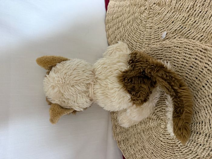 CHAT DOUDOU FOREST DISTRIBUTION BEIGE MARRON NOEUD ROSE PELUCHE - photo numéro 4