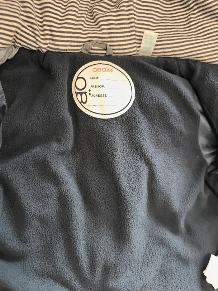 Manteau intérieur polaire garçon 6 mois obaibi et - photo numéro 13