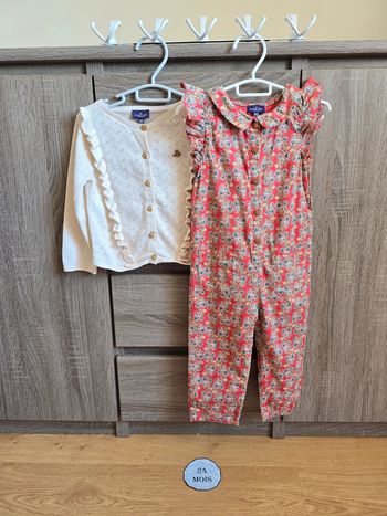 Vêtement Bébé Fille - Ensemble Combinaison + Gilet - Sergent Major - 24 mois 86 cm