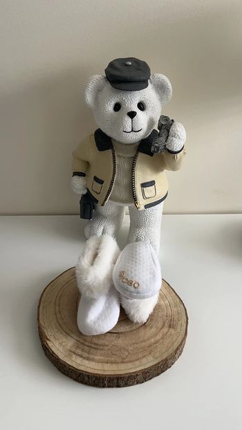 Chaussons obaibi fourrure blanc