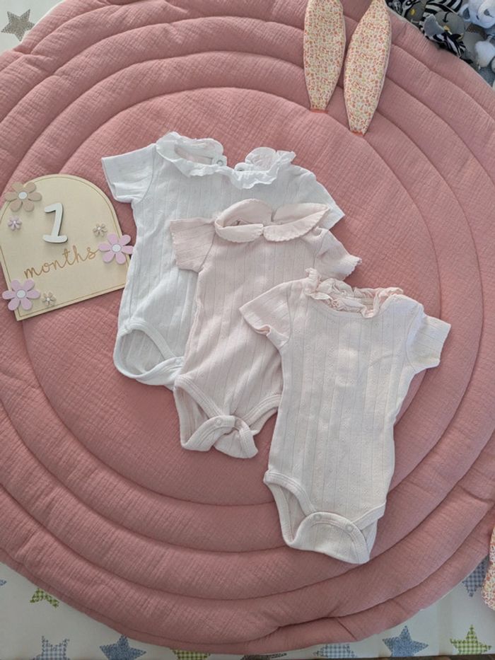 Lot 8 body fille manche courte