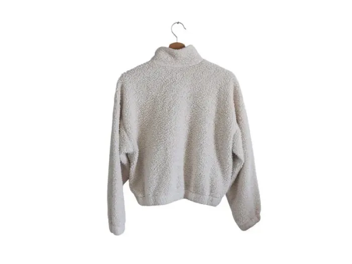Veste Polaire crème H&M S - photo numéro 2