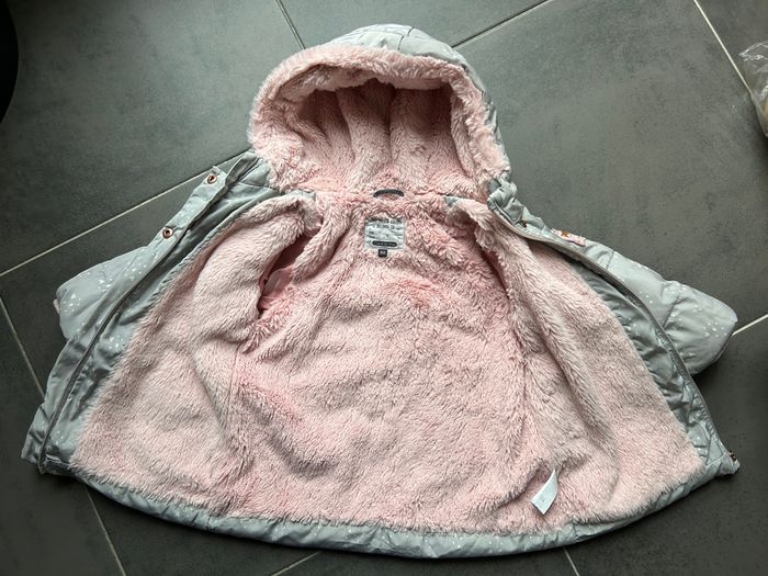 Doudoune doublée polaire cœurs bébé fille c&a - photo numéro 4