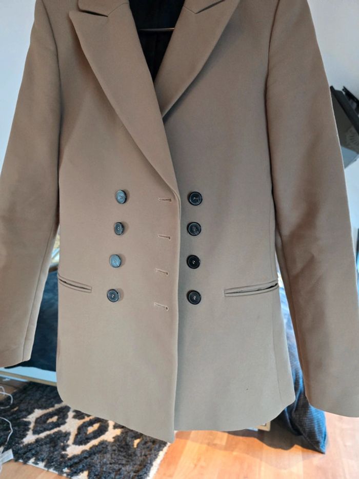 Manteau veste marron Zara - photo numéro 6