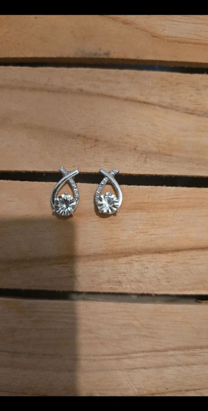 Boucles-doreilles neuve acier inoxydable