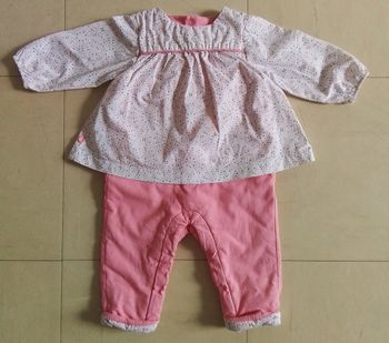 Combinaison fille rose. 6mois