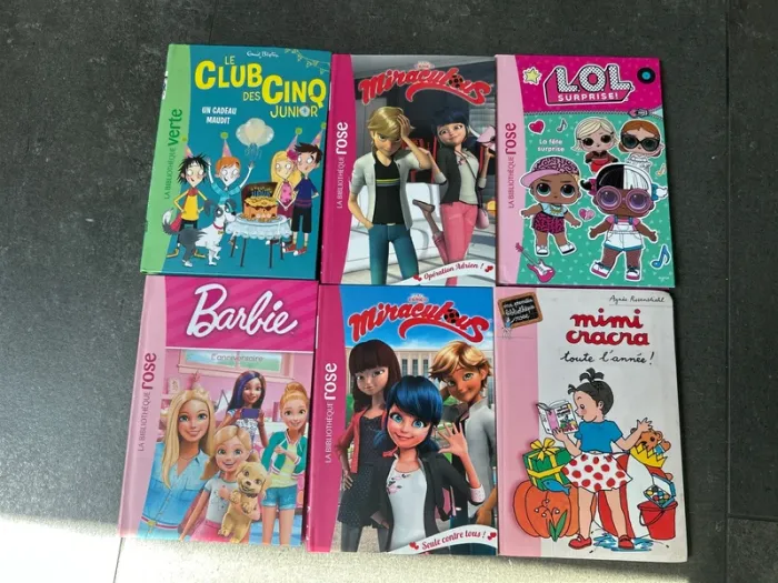 Lot livres fille bibliothèque rose