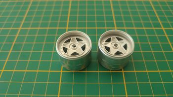 Lot x2 jante arrière pièce détachée miniature Burago Bburago Ferrari F40 1/18 1/18e 1/18ème #D88