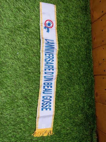 Écharpe anniversaire