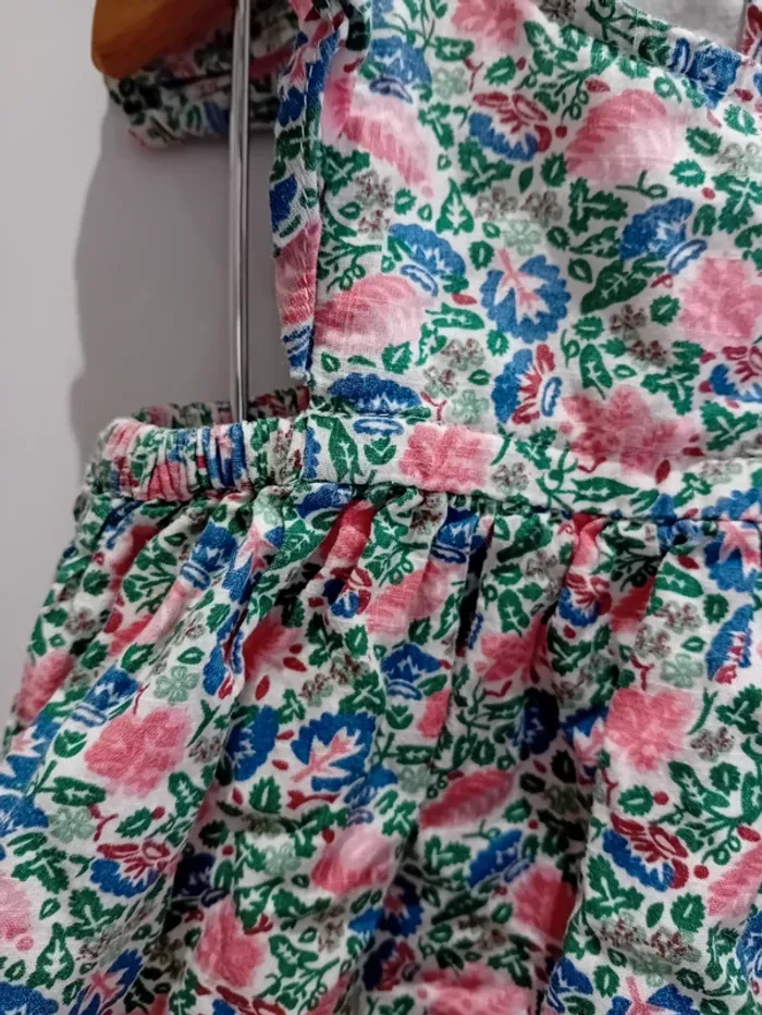 Robe d'été fleurie + culotte bloomer - photo numéro 5