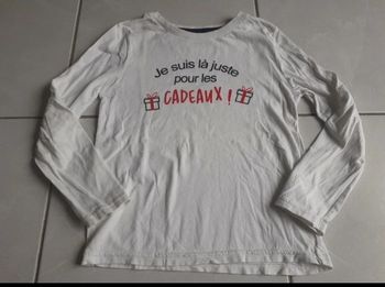 Tee-shirt manches longues Noël 6ans