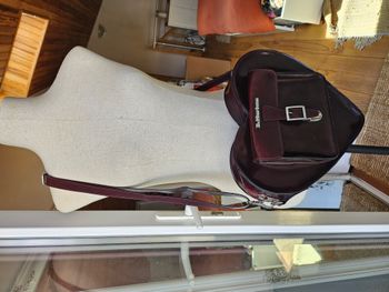 Sac cœur en cuir dr martens heart rouge bordeaux