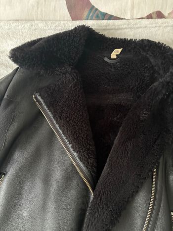 Manteau chaud noir Mango