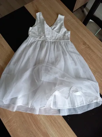 Robe blanche de cérémonie 8/10 ans