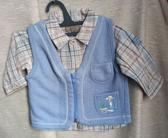 ensemble bb chemise + gilet - photo numéro 2