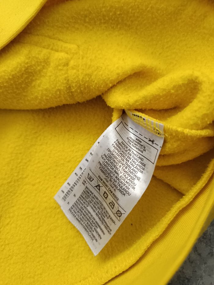 Sweat à capuche Adidas jaune citron taille L - photo numéro 8