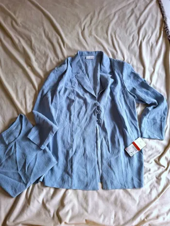 veste + débardeur bleu/vert, neuf taille 48, marque Your 6th Sense,