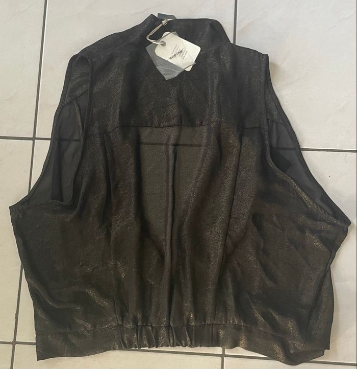 Haut Cop Copine TS sans manches couleur noir brillant Neuf avec étiquette - photo numéro 8