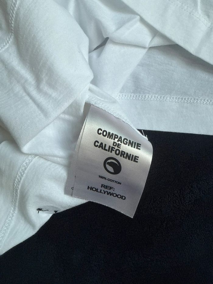 Compagnie de Californie - Tee-shirt "Hollywood" Blanc, taille M - photo numéro 5