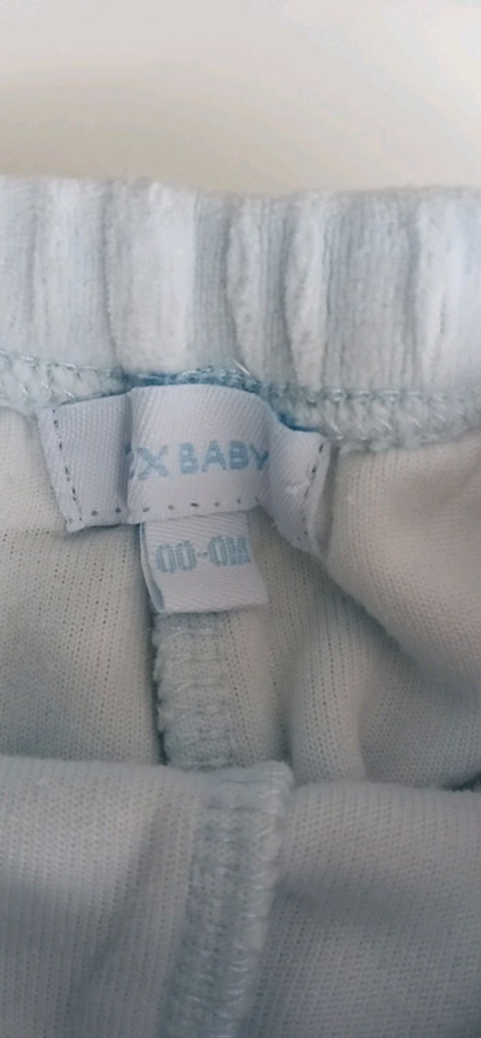 Ensemble 3 pièces bleu T 0 mois - photo numéro 3