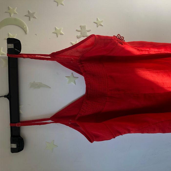 Débardeur à fleurs rouge h et m - photo numéro 3