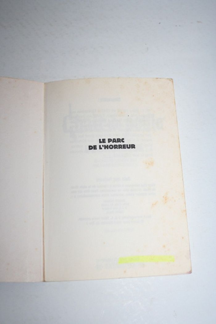 Chair de poule n°25 Le parc de l'horreur de R.L.Stine, Bayard - photo numéro 3