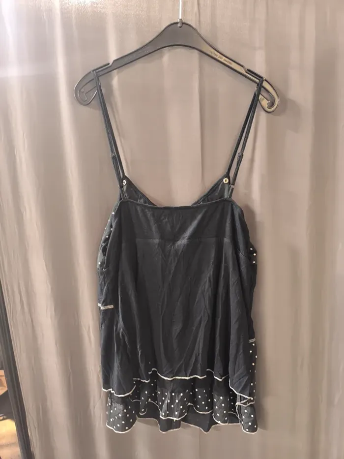 323450 haut femme 42/44 noir avec point blanc Kwoman - photo numéro 2