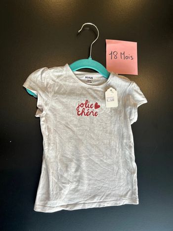 Teeshirt manche courte blanc