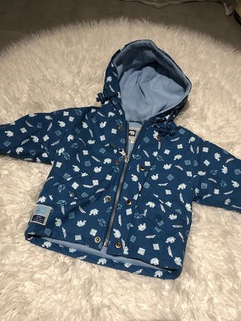 Manteau imperméable bleu éléphants pluie