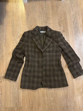 Blazer Emporio Armani à carreaux – veste tailleur chic vintage