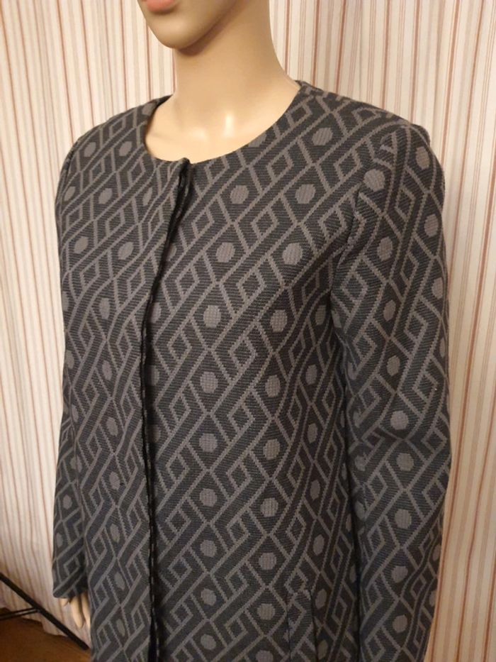 Jolie Pardessus Only taille 38 noir/gris - photo numéro 6