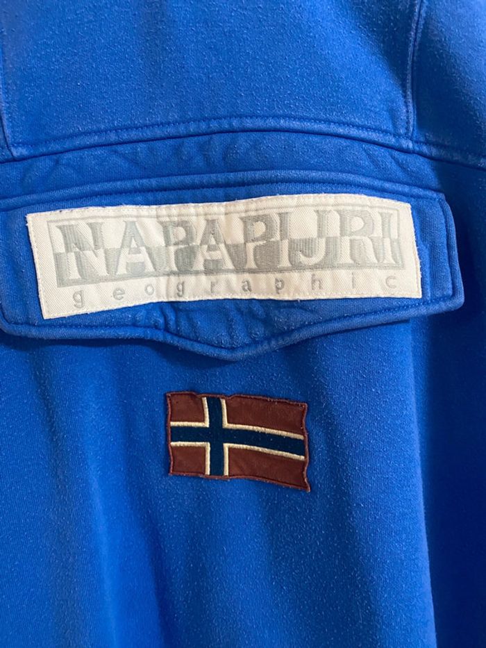 Sweat à capuche Napapijiri bleu roi - photo numéro 3