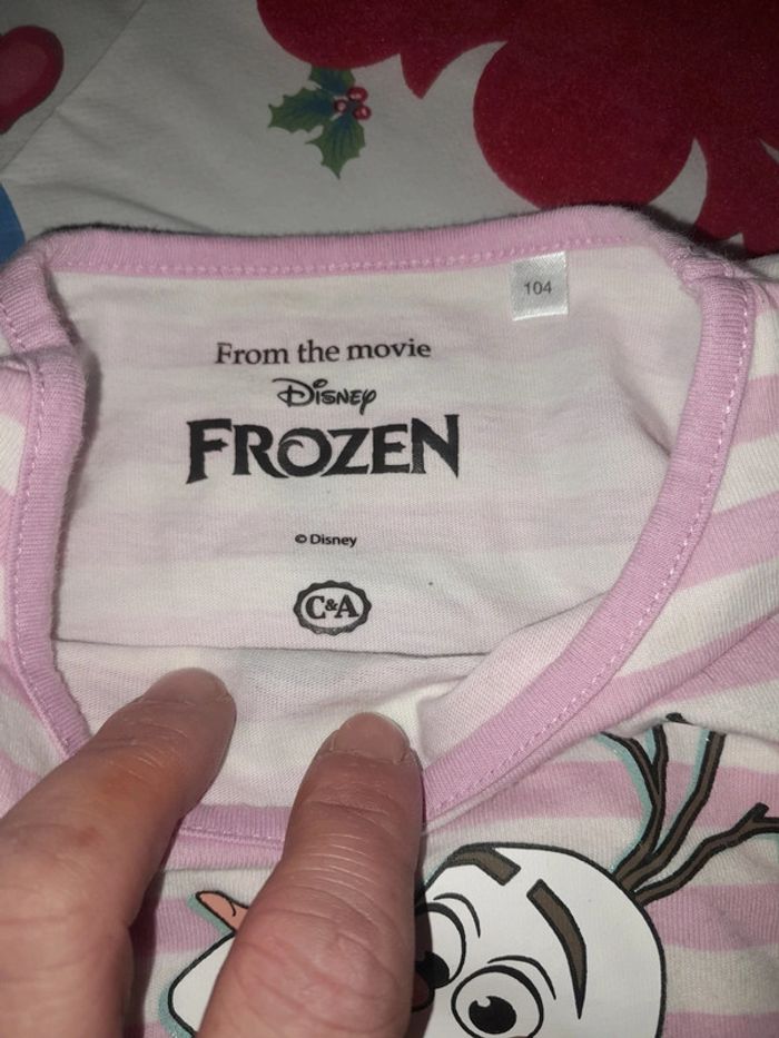 T-shirt frozen 4ans fille - photo numéro 3