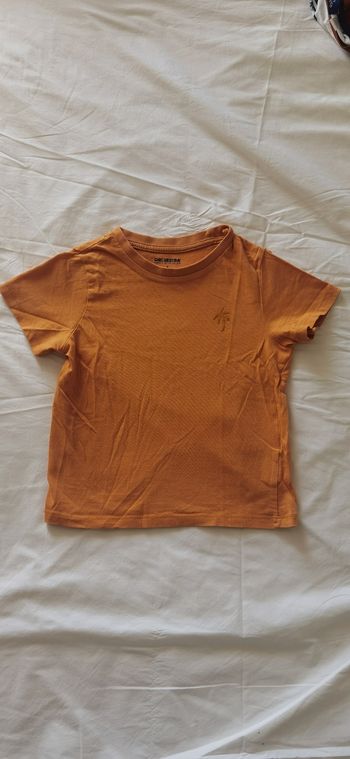 T-shirt orange Orchestra garçon 4 ans