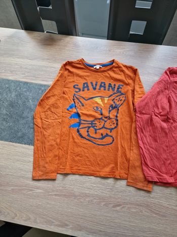 2 t shirts manches longues