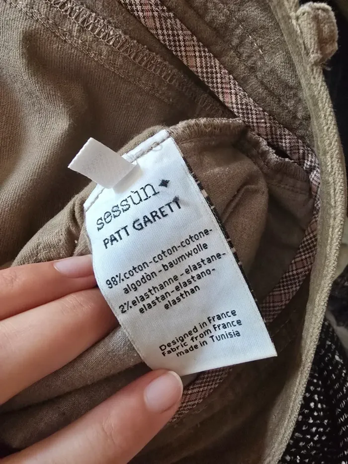 Pantalon velours sessun taille 38 patt garett - photo numéro 6