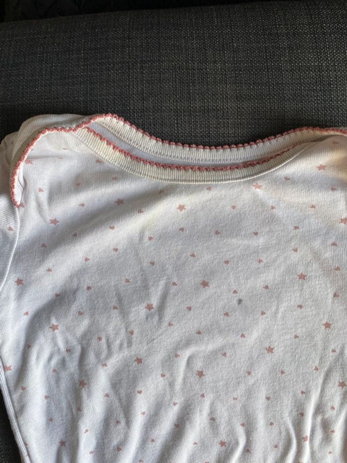 Lot 7 bodies boutchou, H&M, mots d’enfants, fille manches courtes 36m - photo numéro 6
