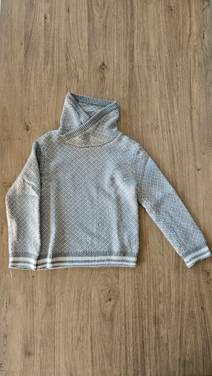 Pull col cheminée, garçon taille 5 ans, Okaïdi
