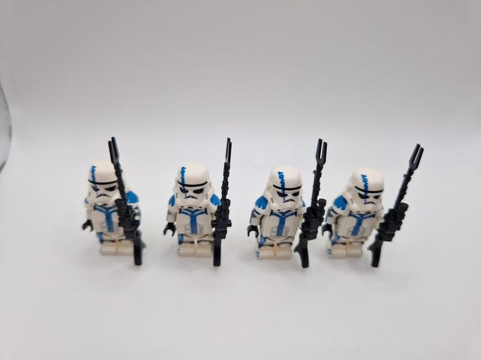 Figurines type lego 4 commander stormtroopers star wars - photo numéro 4