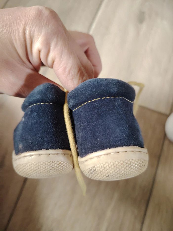Chaussure bleue naturino type daim - photo numéro 4